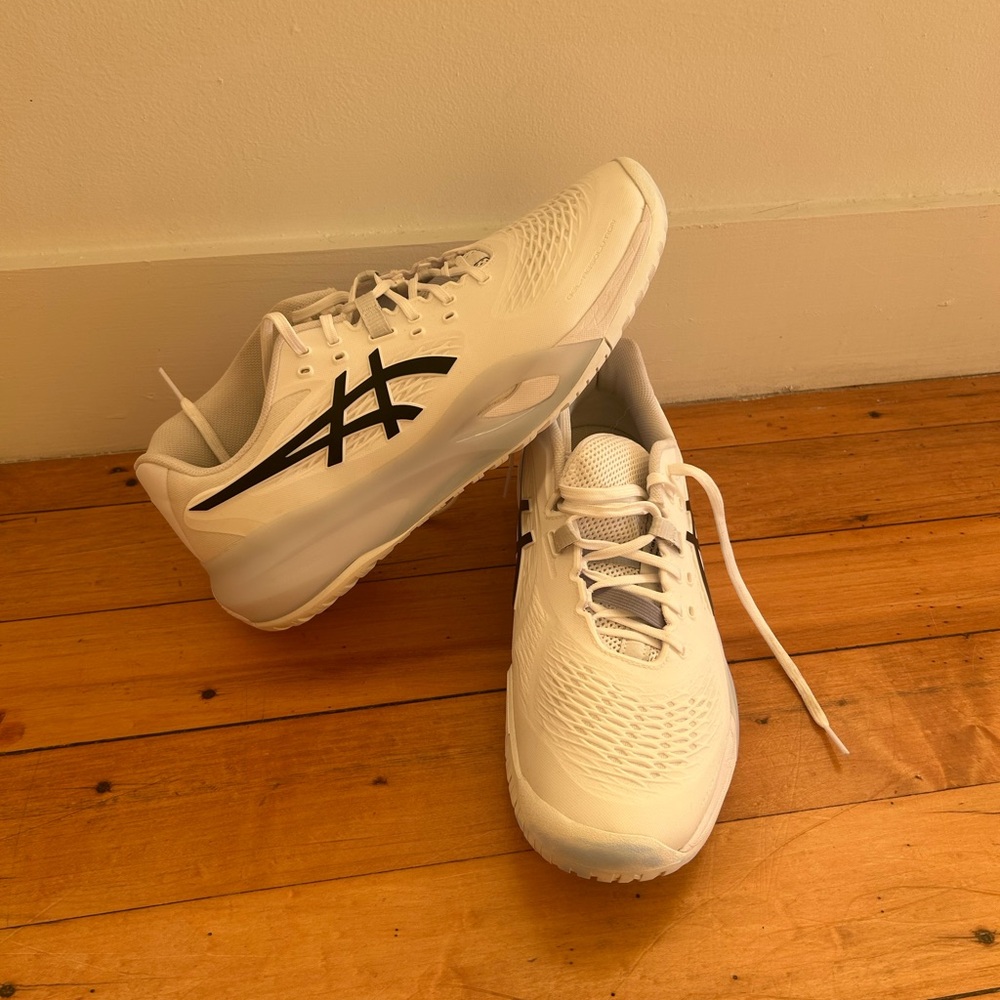 Asics Men's GEL-Resolution X Tennis Shoes White and Black
